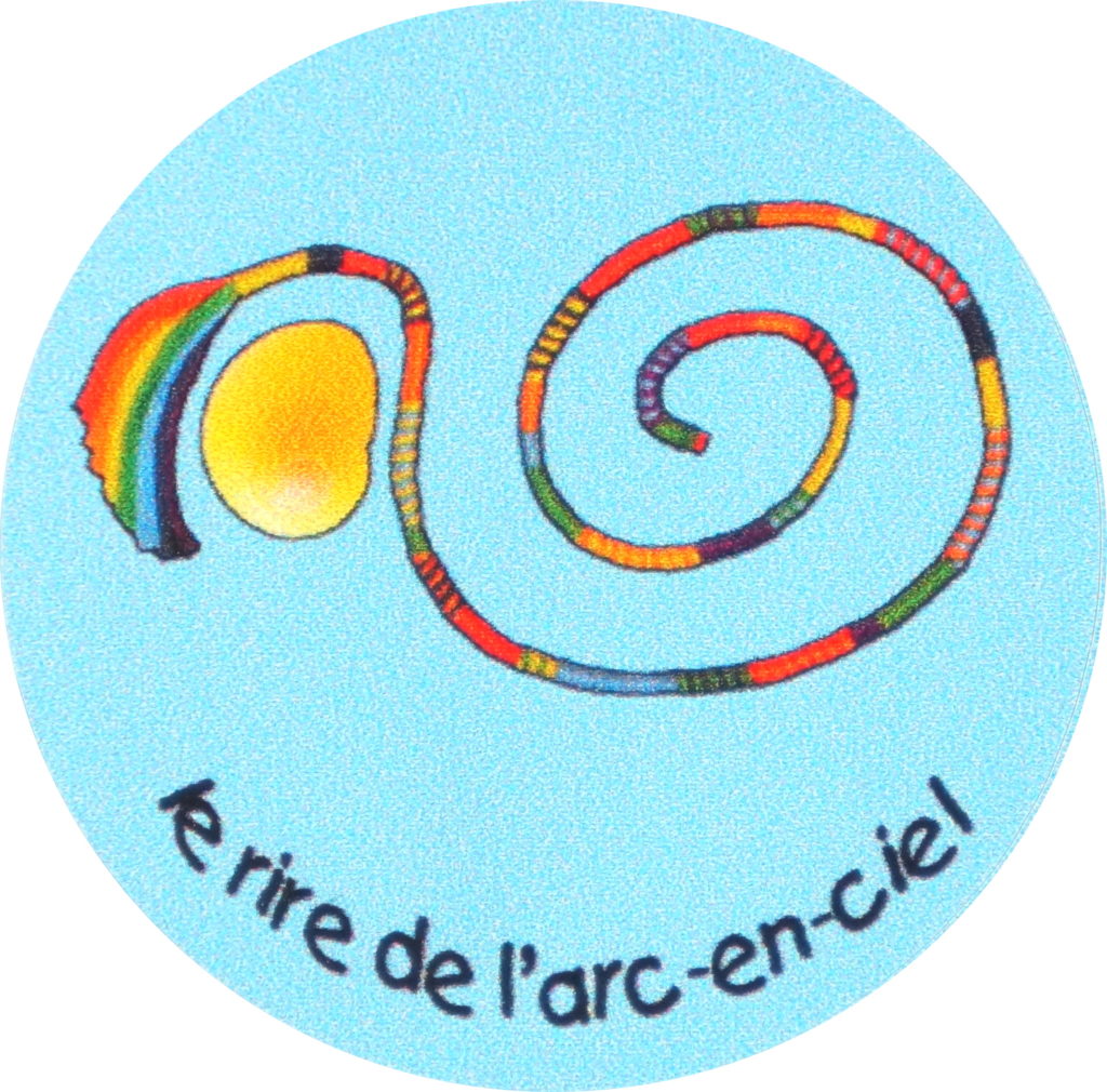 Nouveau sticker avec logo Le rire de l'arc-en-ciel