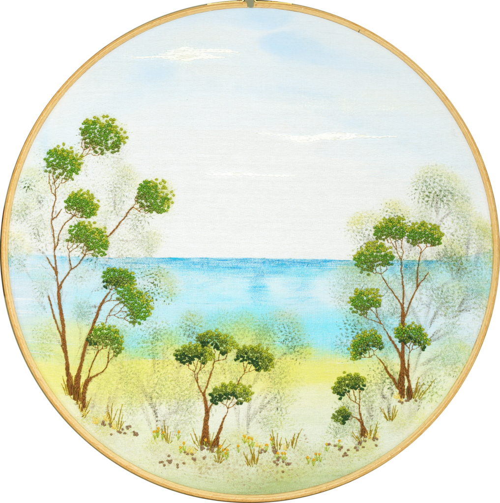 Vue sur mer avec ce tableau hublot 30 cm