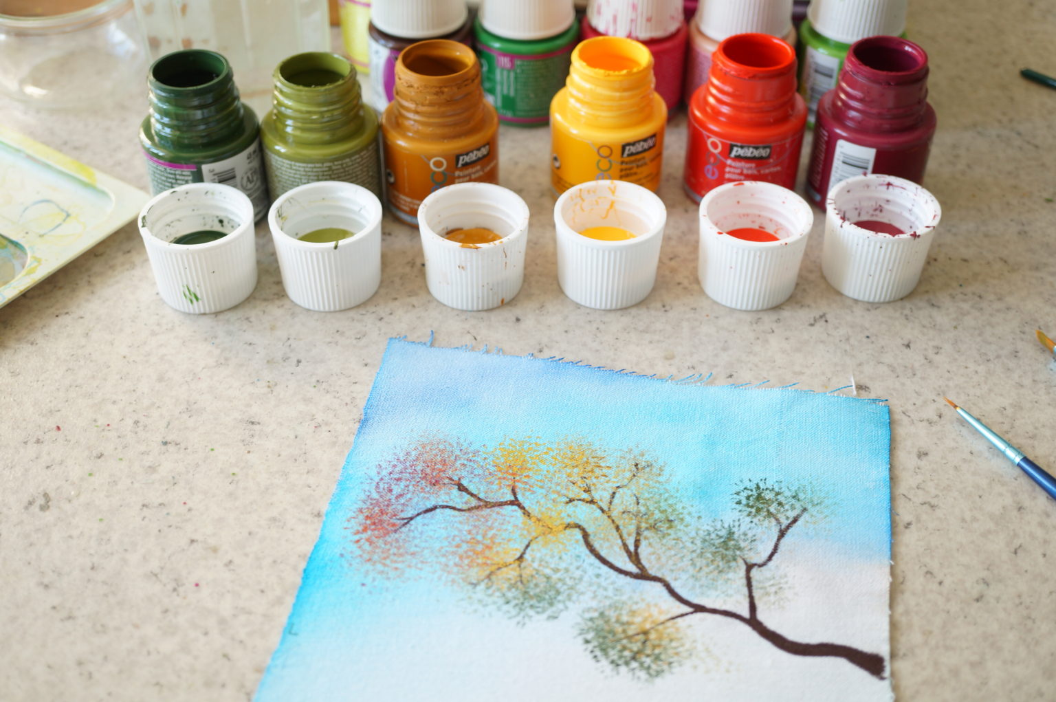 Peinture sur tissu Blog Le rire de l